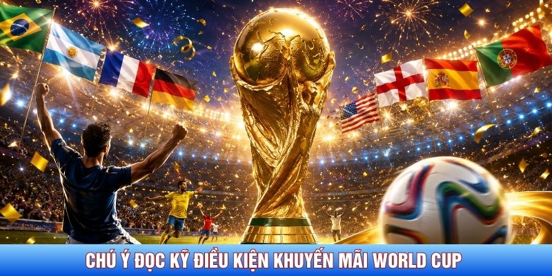 Ch&uacute; &yacute; đọc kỹ điều kiện khuyến m&atilde;i World Cup trước khi tham gia